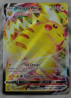 Pokemon TCG Pikachu Vmax Tail Charge SWSH286 Sword & Shield Promo Card - Image 1