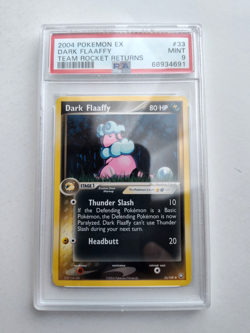 2004 POKEMON EX Team Rocket Return Non-Holo DARK FLAAFFY #33 - PSA 9 - Image 1
