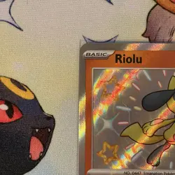 Pokemon Riolu Shiny Rare SV: Paldean Fates 173/091 Gem Mint Rare - Image 2