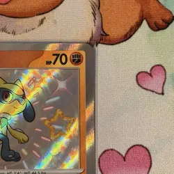 Pokemon Riolu Shiny Rare SV: Paldean Fates 173/091 Gem Mint Rare - Image 3