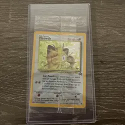 Pokemon Meowth Black Star Promo #10 - SEALED Small Crease In Corner - Image 1