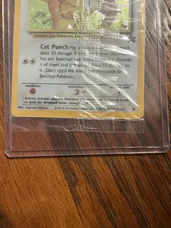 Pokemon Meowth Black Star Promo #10 - SEALED Small Crease In Corner - Image 4