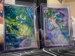 Pokemon TCG Chaos Rising: Froakie (088/086) AND Frogadier (089/086) NM IR Bundle - Image 1