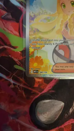 Lillie's Determination Ultra Rare Full Art Holo 184/132 Evolutions English - Image 5
