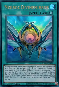 BLMM-EN027 NEKROZ DIVINEMIRROR ULTRA RARE 1ST EDITION YuGiOh CARD - Image 1