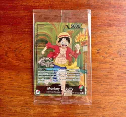 One piece card French Luffy Musee Grevin op13-001 promo sealed official - Image 1