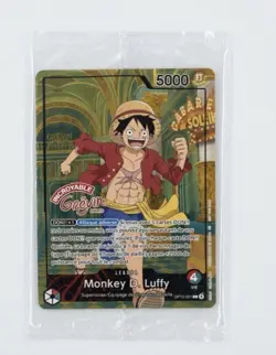 One piece card French Luffy Musee Grevin op13-001 promo sealed official - Image 4