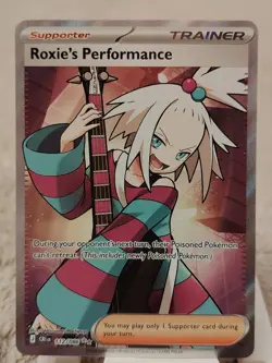Pokemon TCG Roxie's Performance Holo Ultra Rare ME04: Chaos Rising 112/086 NM - Image 1
