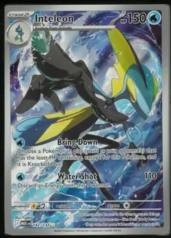 Inteleon 142/132 Illustration Rare Mega Evolution Pokemon Near Mint - Image 1