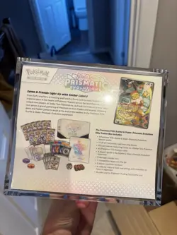 Pokemon TCG Prismatic Evolutions Elite Trainer Box Sealed With Acrylic Case - Image 5