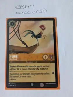 Disney Lorcana Demo HeiHei - Boat Snack Card - Image 1