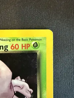 Dark Weezing 14/82 Holo Rare Team Rocket PokUmon Card MP - Image 4