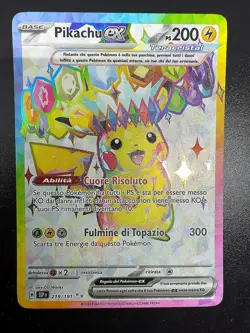 Pokemon Pikachu ex 219/191 Scintille Folgoranti Full art IT NM - Image 1