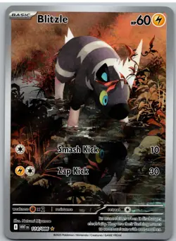 Blitzle 114/086 Illustration Rare White Flare Pokemon NM - Image 1