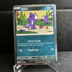 Pokemon Chaos Rising Toxel #78 Cosmo Holo NM - Image 1