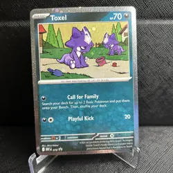 Pokemon Chaos Rising Toxel #78 Cosmo Holo NM - Image 4