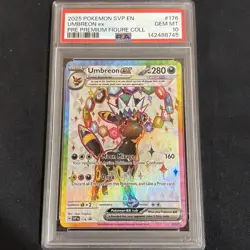2025 Pokemon SVP EN Umbreon ex Pre Premium Figure Coll #176 PSA GEM MT 10 - Image 1
