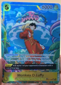 One Piece Monkey D Luffy OP07-109 SR Treasure Rare Alt Art English Near Mint - Image 1
