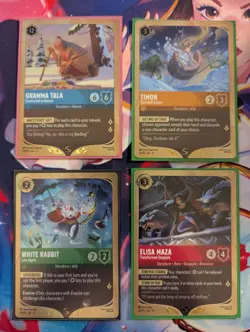 4x Disney Lorcana Foil Promos White Rabbit, Eliza Maza, Gramma Talas, Timon - Image 1