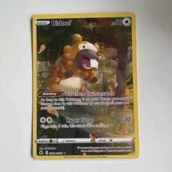 The Pokemon Company Bidoof GG29/GG70 Crown Zenith Galarian Gallery Holo EN 60 HP - Image 1