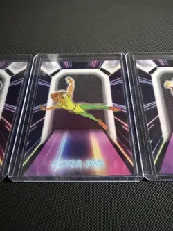 2026 Topps Disney Neon Lot of 5 Neon Light Cards Angel Ariel Mirabel Minnie Pan - Image 2