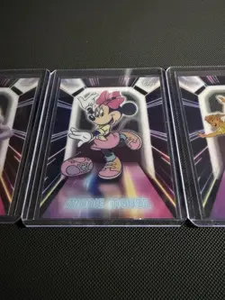 2026 Topps Disney Neon Lot of 5 Neon Light Cards Angel Ariel Mirabel Minnie Pan - Image 4
