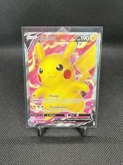 Pikachu V Full Art Vivid Voltage 170/185 Ultra Rare Pokemon Card Near Mint - Image 2
