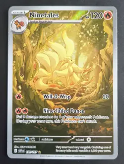 Pokemon Card - Ninetales - Illustration Rare - Obsidian Flames - 199/197 - NM - Image 1