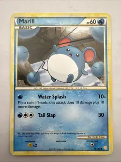 MARILL - 74/123 - HeartGold SoulSilver HGSS - Pokemon Card - LP - Image 1