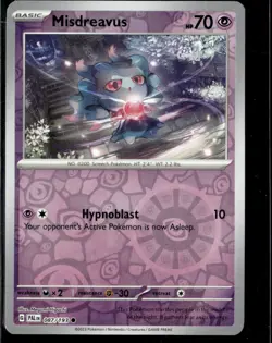 Pokemon Misdreavus 087/193 Paldea Evolved Reverse Holo Common 5 Card Lot LP - Image 1