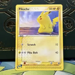 Pokemon TCG Sandstorm Pikachu Card 72/100 NM - Image 1
