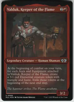 Foil Valduk, Keeper of the Flame (Foil Etched) 89 March of the Machine: Multiver - Image 1