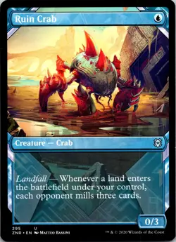 Ruin Crab (Showcase) 295 Uncommon Zendikar Rising MTG Near Mint - Image 1