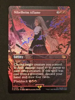 Nibelheim Aflame (Borderless) Final Fantasy Foil - Image 1
