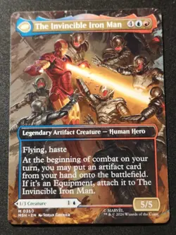 Tony Stark / The Invincible Iron Man - Borderless - MSH - MTG - NM - EN - 0350 - Image 2