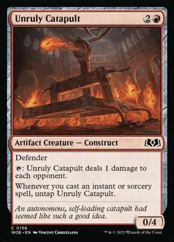 MTG - Unruly Catapult - Wilds of Eldraine - X1 - (NM) - - Image 1