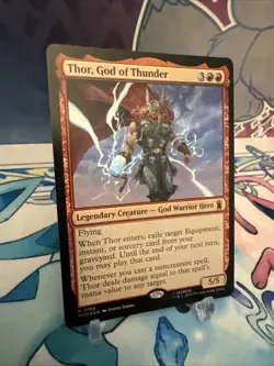 Thor, God of Thunder - Foil Light Play, English Magic the Gathering MTG Marvel S - Image 2