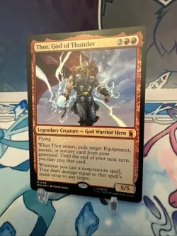 Thor, God of Thunder - Foil Light Play, English Magic the Gathering MTG Marvel S - Image 3