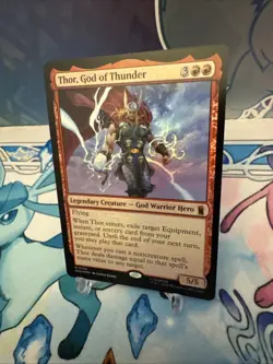 Thor, God of Thunder - Foil Light Play, English Magic the Gathering MTG Marvel S - Image 4