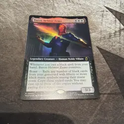 Baron Helmut Zemo (Extended Art) 405 MTG MSH Marvel Super Heroes Foil NM - Image 1