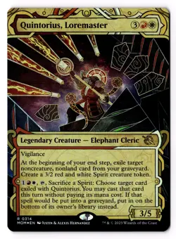 Quintorius, Loremaster (Showcase) 314 March of the Machine Foil NM - Image 1