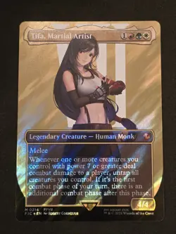 Tifa, Martial Artist (Borderless) (Surge Foil) Commander: Final Fantasy Foil - Image 1