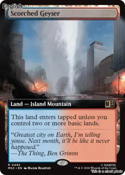 Scorched Geyser (Extended Art) EN [MSC - 492] - NM TCG MTG - Image 1