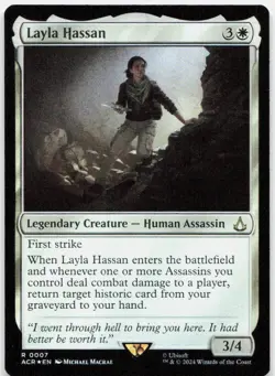Layla Hassan 7 Universes Beyond: Assassin's Creed MTG Foil NM - Image 1