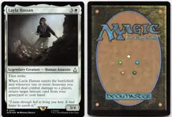 Layla Hassan 7 Universes Beyond: Assassin's Creed MTG Foil NM - Image 3