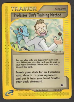 Professor Elm's Training Method 148/165 NM Pokemon Card HQ Scan Card 2 - Image 1