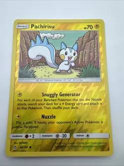 Pokemon TCG - Pachirisu 49/156 Sm-Ultra Prism - Reverse Holo - LP - Image 1