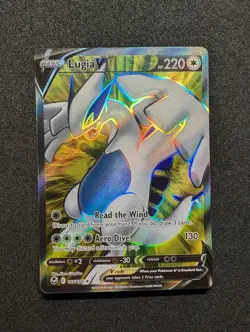 Pokemon TCG Lugia v Silver Tempest 185/195 Holo Ultra Rare NM - Image 1