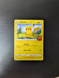 Pikachu 049/203 Promo Trick or Trade BOOster Pokemon Lightly Played - Image 1