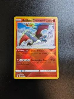 Radiant Charizard 020/159 Radiant Rare Crown Zenith Pokemon Holo Near Mint - Image 1